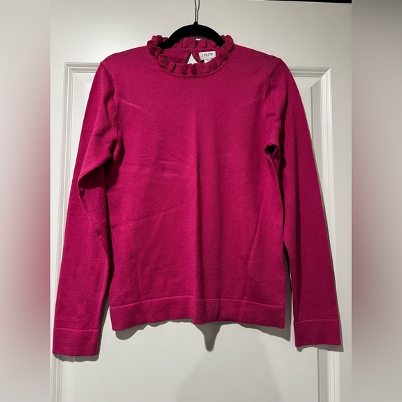 J.Crew Ruffle Neck Sweater - Picture 1 of 4